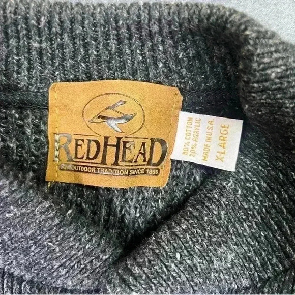 RedHead Bass Pro Embroidered Sweater Cardigan Mens XL Cotton Blend Heavy 1174 - Picture 4 of 8